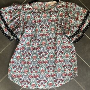 Loft flutter sleeve top